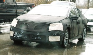 Lincoln MKS Mule front - Jim Dunne Car Spy Autoinformed.com